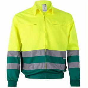 VL NEPTUNE. Zweifarbige Twill-Jacke (210g/m²) aus Polyester (80%) und Baumwolle (20%)