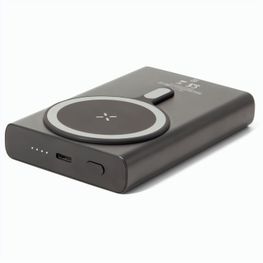 WRIGHT 10. Magnetische Powerbank mit Schnellladefunktion aus recyceltem Aluminium und recyceltem ABS, 10'000 mAh