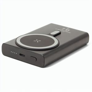 WRIGHT 10. Magnetische Powerbank mit Schnellladefunktion aus recyceltem Aluminium und recyceltem PET, 10'000 mAh