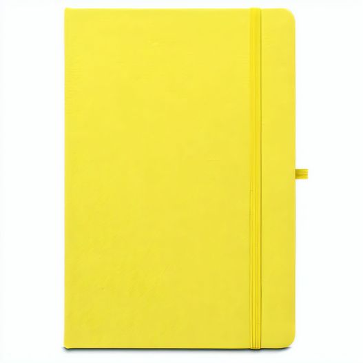 ANNE. A5 Notizbuch aus recyceltem Polyester (100% rPET) mit linierten Seiten (Bild 1)