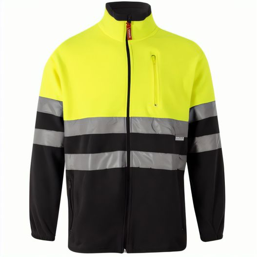 Produktabbildung VL EROS LARGE. Zweifarbige Fleecejacke (280g/m²), aus Polyester (100%) VL EROS LARGE. Zweifarbige Fleecejacke (280g/m²), aus Polyester (100%) (Bild 1)
