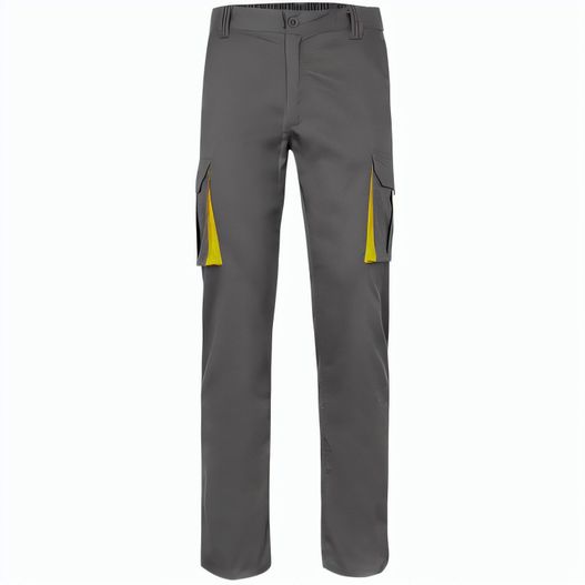VL FIDES. Zweifarbige Stretch-Hose mit mehreren Taschen (240 g/m²), aus Baumwolle (46 %), EME (38 %) und Polyester (16 %) (Bild 1)