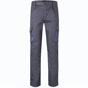 VL HYPNOS. Zweifarbige Twill-Hose mit mehreren Taschen (200 g/m²), aus Baumwolle (35 %) und Polyester (65 %)