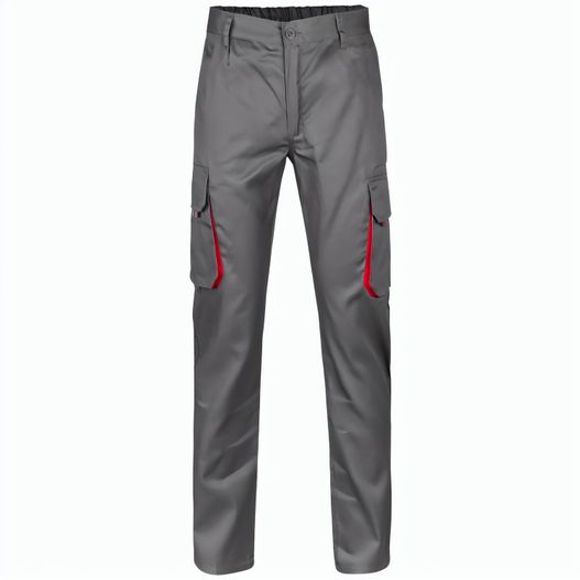 VL HYPNOS. Zweifarbige Twill-Hose mit mehreren Taschen (200 g/m²), aus Baumwolle (35 %) und Polyester (65 %) (Bild 1)