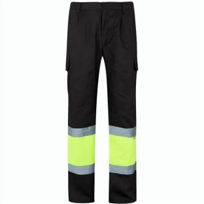 VL ATHENA. Zweifarbige Hose aus Twill (210 g/m²), gefüttert, mit mehreren Taschen, aus Baumwolle (20%) und Polyester (80%)