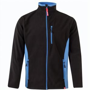 VL GERAS. Zweifarbige Fleecejacke (220g/m²) aus Polyester (100%)
