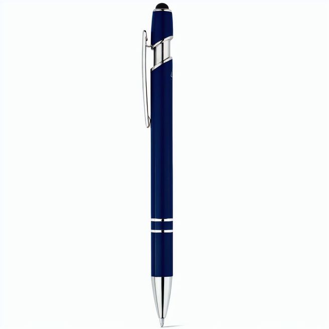 Produktabbildung NEIL. Kugelschreiber mit Gehäuse aus recyceltem Aluminium (100% rAL) und Touch-Pen Druckknopf NEIL. Kugelschreiber mit Gehäuse aus recyceltem Aluminium (100% rAL) und Touch-Pen Druckknopf