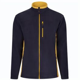 VL GERAS. Zweifarbige Fleecejacke (220g/m²) aus Polyester (100%)