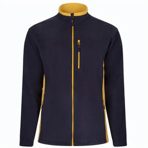 VL GERAS. Zweifarbige Fleecejacke (220g/m²) aus Polyester (100%)
