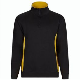 VL SVAROG. Zweifarbiges Frottee-Sweatshirt (260 g/m²), aus Polyester (65 %) und Baumwolle (35 %)