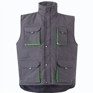 VL NERGAL. Steppweste, zweifarbig, mit mehreren Taschen (120g/m²), aus Polyester (100%)