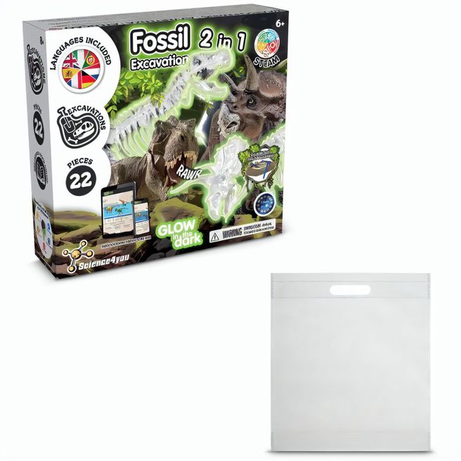 Produktabbildung 2 in 1 Fossil Excavation Kit IV. Lernspiel lieferung inklusive einer non-woven tasche (80 g/m²) 2 in 1 Fossil Excavation Kit IV. Lernspiel lieferung inklusive einer non-woven tasche (80 g/m²)