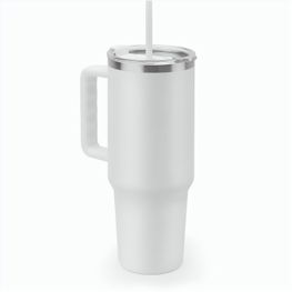 Produktabbildung JOYNER XL. Grosser Reisebecher aus Edelstahl (91 % recycelt) mit vakuumisolierter Doppelwand und matter Oberfläche 1300 ml JOYNER XL. Grosser Reisebecher aus Edelstahl (91 % recycelt) mit vakuumisolierter Doppelwand und matter Oberfläche 1300 ml