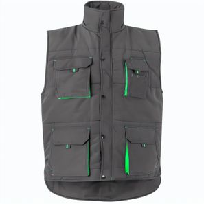 VL NERGAL. Steppweste, zweifarbig, mit mehreren Taschen (120g/m²), aus Polyester (100%)