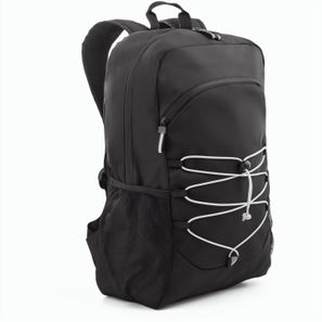 DELFOS BACKPACK. Laptop-Rucksack aus 300D recyceltem Polyester und 600D recyceltem Polyester mit reflektierenden Elementen