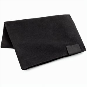 SERENITY. Schal aus recyceltem Polyester (100 % rPET) mit Aufnäher zur individuellen Veredelung