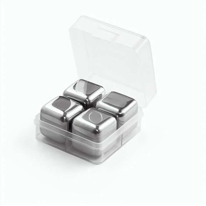Produktabbildung GLACIER. Set mit wiederverwendbaren Würfeln aus rostfreiem Stahl GLACIER. Set mit wiederverwendbaren Würfeln aus rostfreiem Stahl