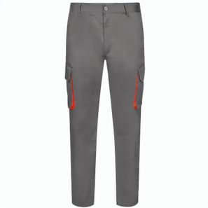 VL HYPNOS. Zweifarbige Twill-Hose mit mehreren Taschen (200 g/m²), aus Baumwolle (35 %) und Polyester (65 %)