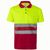 VL CUPID LARGE. Zweifarbiges Poloshirt im Bird-Eye-Design (160g/m²) mit kurzen Ärmeln, aus Polyester (100%)