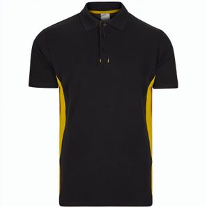 VL SUPAY. Zweifarbiges Piqué-Poloshirt (180 g/m²), kurzärmelig, aus Baumwolle (60%) und Polyester (40%)
