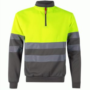 VL THOR LARGE. Zweifarbiges Sweatshirt (300g/m²) aus Polyester-Fleece (100%)