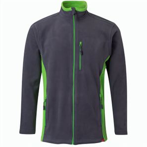 VL GERAS. Zweifarbige Fleecejacke (220g/m²) aus Polyester (100%)