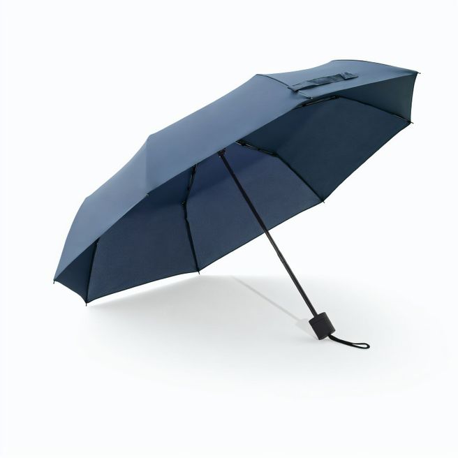 AIDEN. Regenschirm 21", aus recyceltem Polyester (100% rPET) Pongee 190T, in 3 Teile faltbar