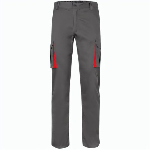 VL FIDES. Zweifarbige Stretch-Hose mit mehreren Taschen (240 g/m²), aus Baumwolle (46 %), EME (38 %) und Polyester (16 %) (Bild 1)