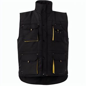 VL NERGAL. Steppweste, zweifarbig, mit mehreren Taschen (120g/m²), aus Polyester (100%)