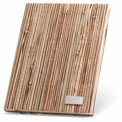 NERUDA. Notizbuch A5 mit Hardcover aus Naturstroh