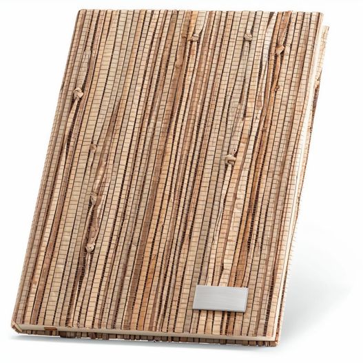 Produktabbildung NERUDA. Notizbuch A5 mit Hardcover aus Naturstroh NERUDA. Notizbuch A5 mit Hardcover aus Naturstroh (Bild 1)