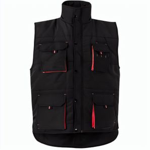 VL NERGAL. Steppweste, zweifarbig, mit mehreren Taschen (120g/m²), aus Polyester (100%)