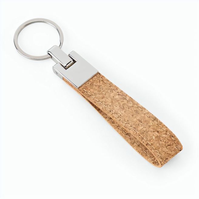 Produktabbildung EVANS. Set bestehend aus einem Kugelschreiber und einem Schlüsselanhänger, beide aus Metall und Kork EVANS. Set bestehend aus einem Kugelschreiber und einem Schlüsselanhänger, beide aus Metall und Kork