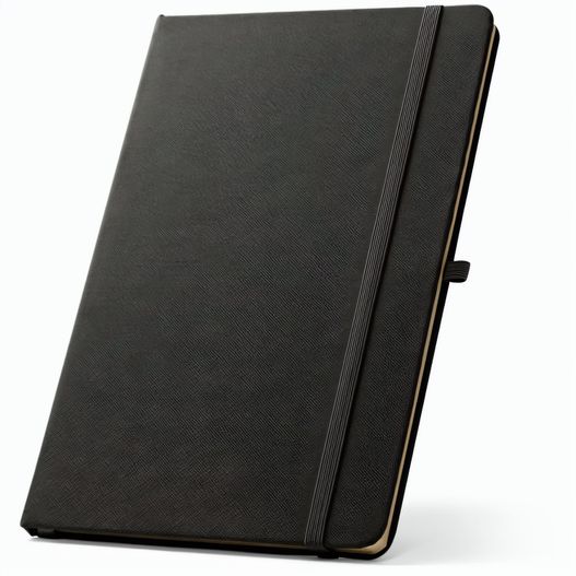 ANNE. A5 Notizbuch aus recyceltem Polyester (100% rPET) mit linierten Seiten (Bild 1)