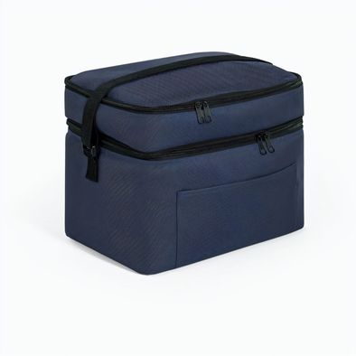 Produktabbildung CANCUN LARGE. Kühltasche aus 600D, recyceltem Polyester, mit verstellbarem Gurtband 14 L CANCUN LARGE. Kühltasche aus 600D, recyceltem Polyester, mit verstellbarem Gurtband 14 L