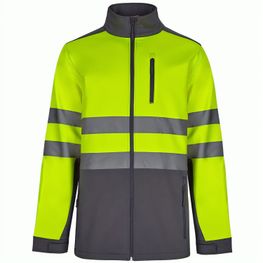 VL HESTIA. Zweifarbige Softshell-Jacke (280 g/m²) aus Polyester (96 %) und Elastan (4 %)
