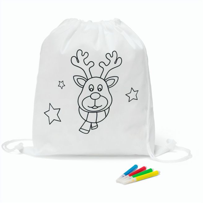 Produktabbildung GLENCOE. Weihnachtlicher Turnbeutel zum bemalen GLENCOE. Weihnachtlicher Turnbeutel zum bemalen