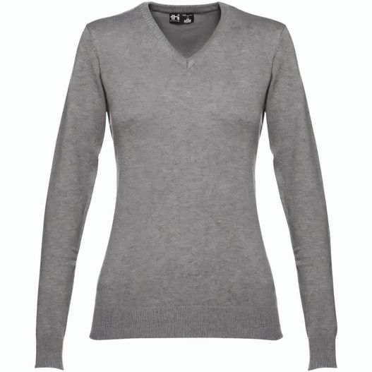 THC MILAN WOMEN. Pullover mit V-Ausschnitt für Damen aus Baumwolle und Polyamid (Bild 1)