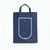 ARLON. Faltbare Einkaufstasche aus Non-woven (80 g/m²)