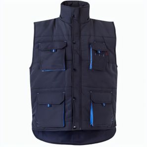 VL NERGAL. Steppweste, zweifarbig, mit mehreren Taschen (120g/m²), aus Polyester (100%)