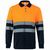 VL VULCAN LARGE. Zweifarbiges Poloshirt im Bird-Eye-Design (160g/m²) mit langen Ärmeln, aus Polyester (100%)