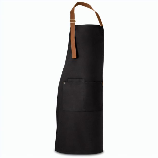 VESPER. Schürze aus 100% Canvas-Baumwolle (300 g/m²) mit Metalldetails