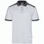 VL VELES. Zweifarbiges Stretch-Piqué-Poloshirt (200 g/m²) mit kurzen Ärmeln, aus Polyester (96 %) und Elastan (4 %) (Bild 1)