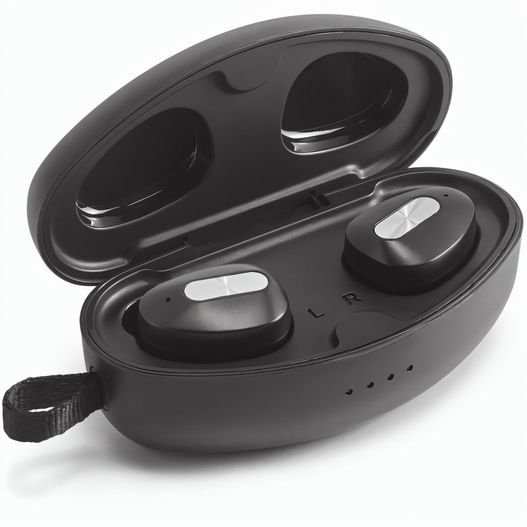 DESCRY. kabellose In-Ear Kopfhörer aus Metall und ABS inkl. Ladegerät (Bild 1)