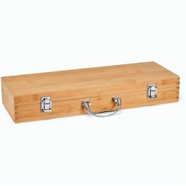 Produktabbildung KABSA. Grill-Set im Etui aus Bambus KABSA. Grill-Set im Etui aus Bambus