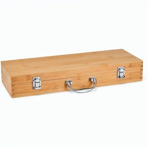 KABSA. Grill-Set im Etui aus Bambus