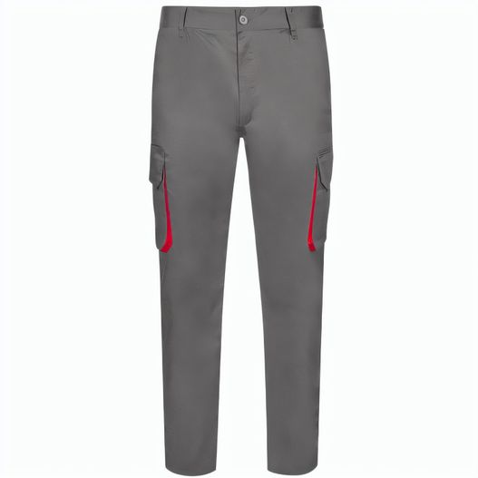 VL HYPNOS. Zweifarbige Twill-Hose mit mehreren Taschen (200 g/m²), aus Baumwolle (35 %) und Polyester (65 %) (Bild 1)
