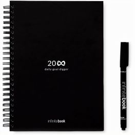 STARTER KIT INFINITE PLANNER A5. Set bestehend aus einem "Infinity Tagebuch", Reinigungsset, Marker und Markerhalter