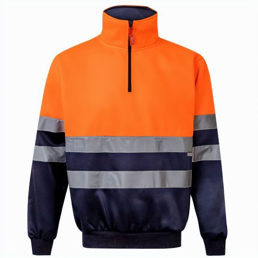 VL THOR. Zweifarbiges Sweatshirt (300g/m²) aus Polyester-Fleece (100%) (Bild 1)