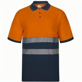 Produktabbildung VL ACHELOUS. Zweifarbiges Piqué-Poloshirt (150g/m²) mit kurzen Ärmeln, aus Baumwolle (55%) und Polyester (45%) VL ACHELOUS. Zweifarbiges Piqué-Poloshirt (150g/m²) mit kurzen Ärmeln, aus Baumwolle (55%) und Polyester (45%)